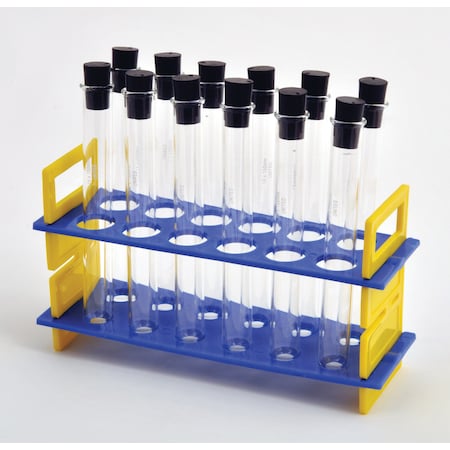 United Scientific Test Tube Rack W/ 24Ml Glass Tubes And R TTRSET